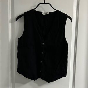 everlane - vest in stretch linen